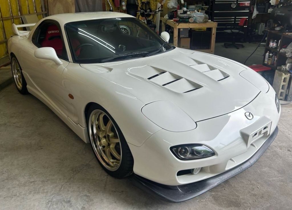 群馬県RX7事故車