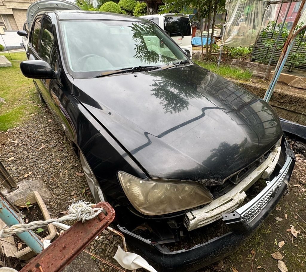 静岡県アルテッツァ事故車